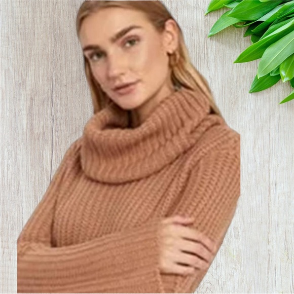 BB Dakota Couldn’t Be Sweater camel sweater dress - Picture 10 of 12
